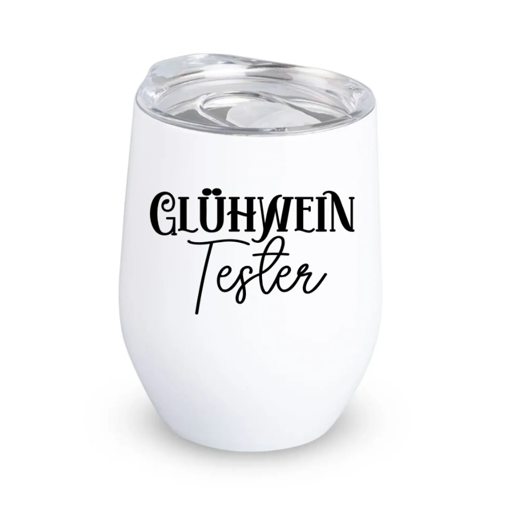 Glühweinbecher Edelstahl mit Deckel – Thermobecher Weihnachten | 350ml, 5 Motive