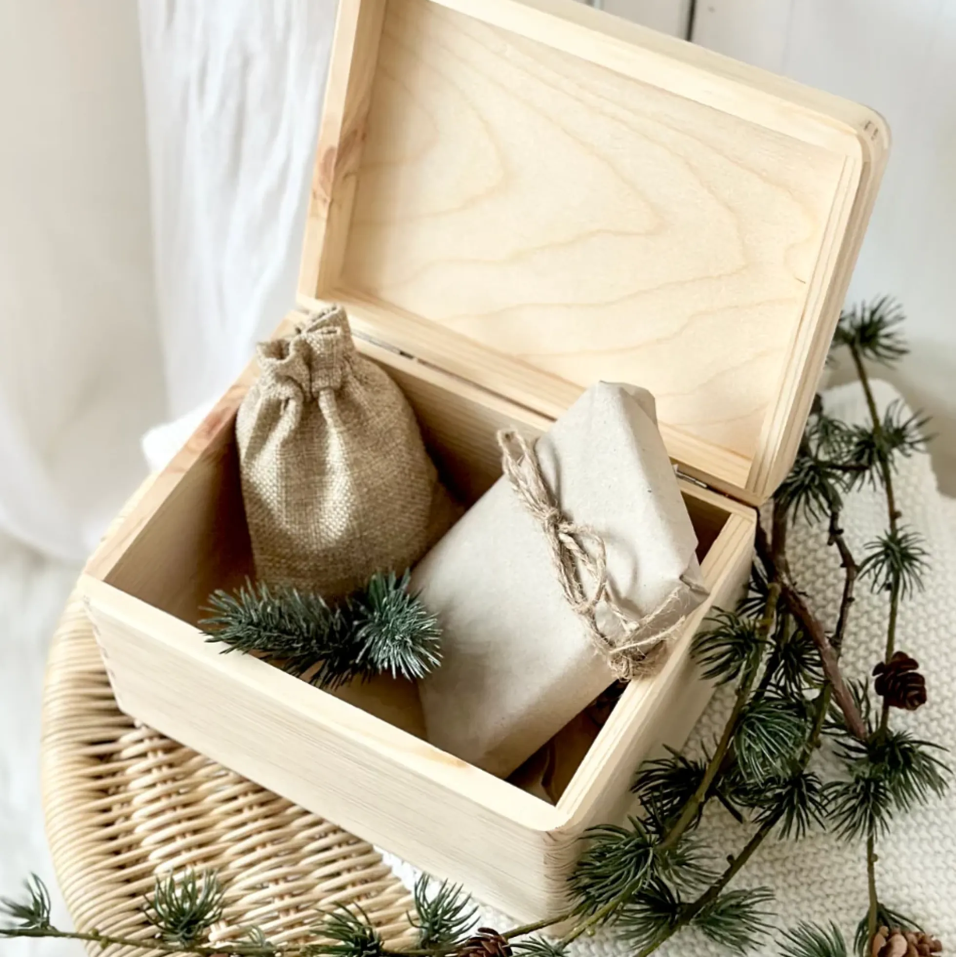 Heiligabend Box Personalisiert Holzbox Personalisiert Weihnachten Geschenk Frohe Weihnachten für Kinder Familie Frauen Freundin Holzkiste
