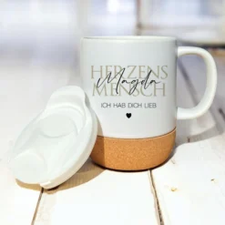 Herzensmensch Tasse Personalisiert Tasse mit Namen Kaffeetasse Herzensmensch Geschenk Beste Freundin Kaffeebecher Tasse