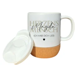 Herzensmensch Tasse Personalisiert Tasse mit Namen Kaffeetasse Herzensmensch Geschenk Beste Freundin Kaffeebecher Tasse