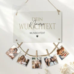 Herzensmensch Wunschtext Personalisiertes Fotogeschenk mit Namen für Frauen & Männer Geburtstag Geburtstagsgeschenk