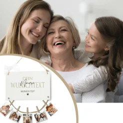 Herzensmensch Wunschtext Personalisiertes Fotogeschenk mit Namen für Frauen & Männer Geburtstag Geburtstagsgeschenk