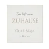 Holzbild "Du bist mein Zuhause" | Personalisiertes Wandbild aus Holz | Perfektes Geschenk für Paare | Wohndekoration mit Namen und Datum handgefertigt