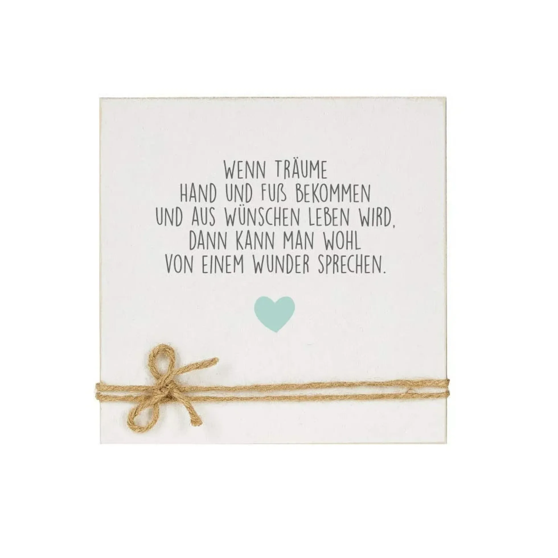 Holzbild "Wenn Träume Hand und Fuß bekommen" | Besondere Geschenkidee für werdende Eltern | Handgefertigtes Geschenk aus Holz zur Geburt u. Taufe