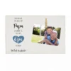 Holzbild zum Anbringen eines Fotos | Fotogeschenk mit Spruch "Noch besser als dich zum Papa zu haben ist, dich als Opa zu haben. Du bist der Beste!" | Tolles Geschenk für Großväter