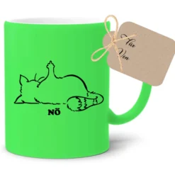 Katzentasse mit Spruch Nö | 4 Tassenfarben zur Auswahl