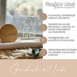 Keksglas mit Gravur, Personalisiertes Geschenk im Glas, Vorratsglas mit dem Namen
