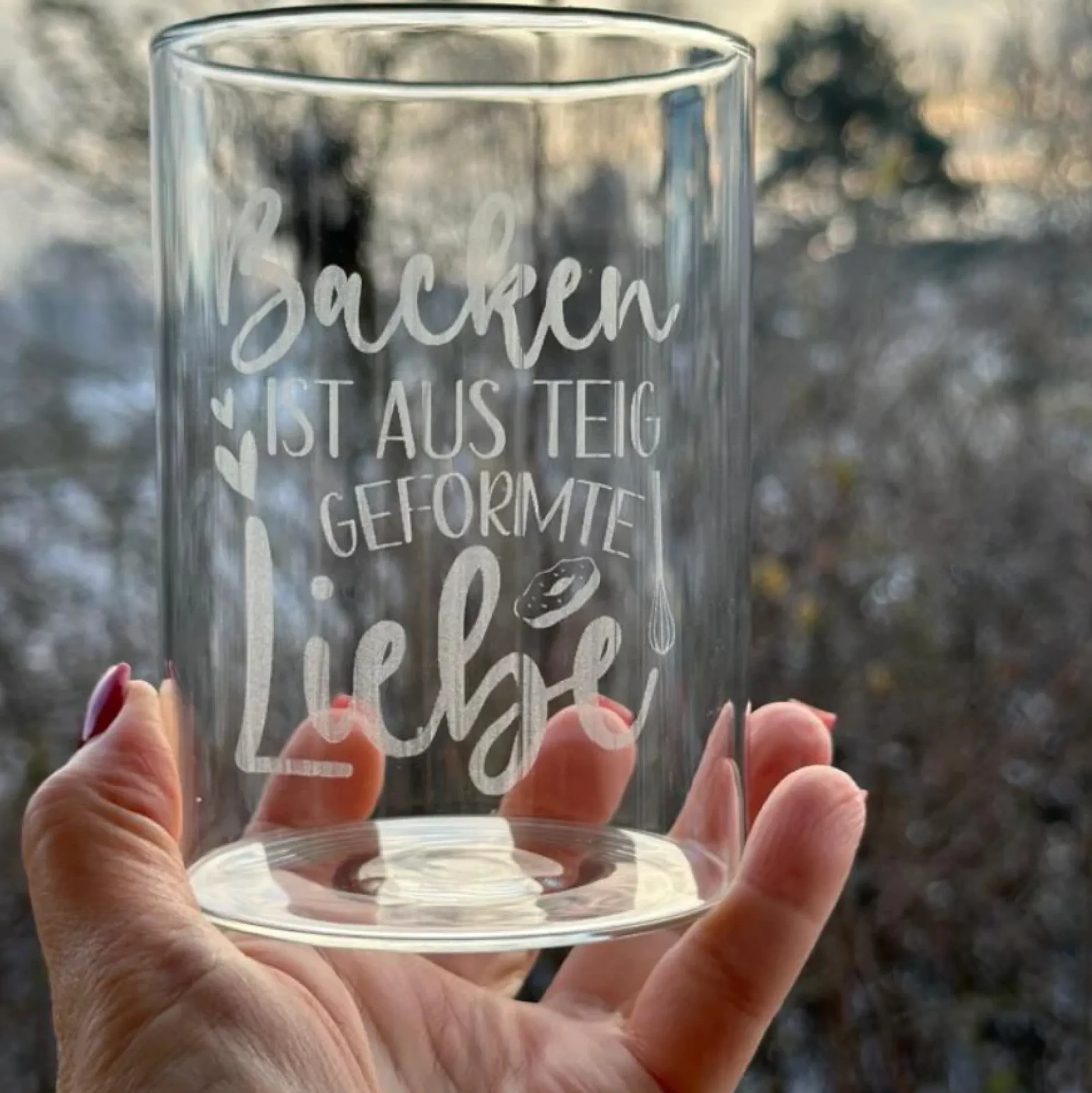 Keksglas mit Gravur, Personalisiertes Geschenk im Glas, Vorratsglas mit dem Namen