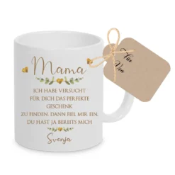 Keramiktasse - Mama - Oma - Papa - Opa mit Spruch und Namen der Kinder | Personalisierte Kaffee- Teetasse | 8 Varianten zur Auswahl