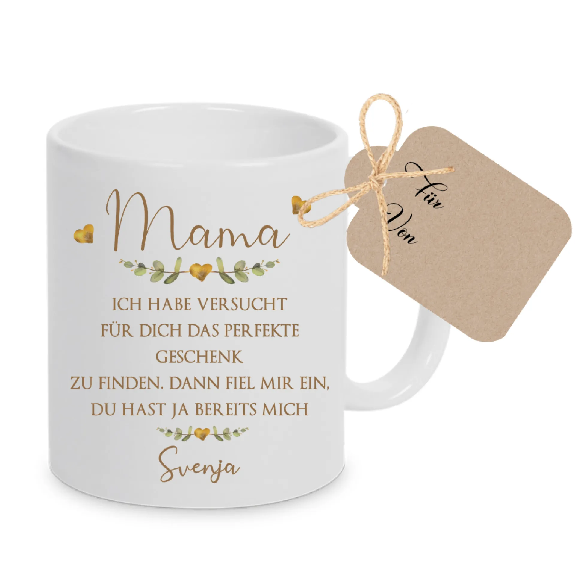 Keramiktasse - Mama - Oma - Papa - Opa mit Spruch und Namen der Kinder | Personalisierte Kaffee- Teetasse | 8 Varianten zur Auswahl