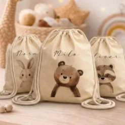 Kinder-Rucksack & Turnbeutel im Boho-Stil – Personalisiert für Kindergarten & Kita, Kinderbeutel