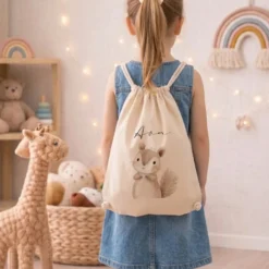 Kinder-Rucksack & Turnbeutel im Boho-Stil – Personalisiert für Kindergarten & Kita, Kinderbeutel