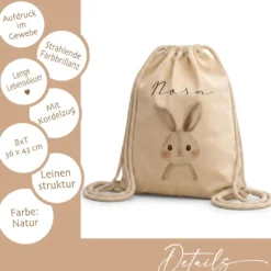 Kinder-Rucksack & Turnbeutel im Boho-Stil – Personalisiert für Kindergarten & Kita, Kinderbeutel