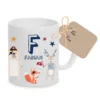 Kindertasse aus Keramik mit Namen für Jungen | Motiv "Piraten" | Namenstasse für Kinder