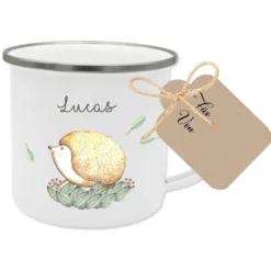 Kindertasse "Fuchs" personalisiert mit dem Namen des Kindes | 4 Motivvarianten für Mädchen und Jungen zur Auswahl
