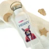 Kinder Trinkflasche "cooler Hase" personalisiert für Jungen / Teenager mit Namen | Edelstahl Thermosflasche Tiermotiv mit Bambusdeckel | Kita Schule 500ml