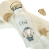 Kinder Trinkflasche „retro Elefant" mit Namen für Mädchen Jungen | Edelstahl Thermosflasche für Kita Schule 500ml