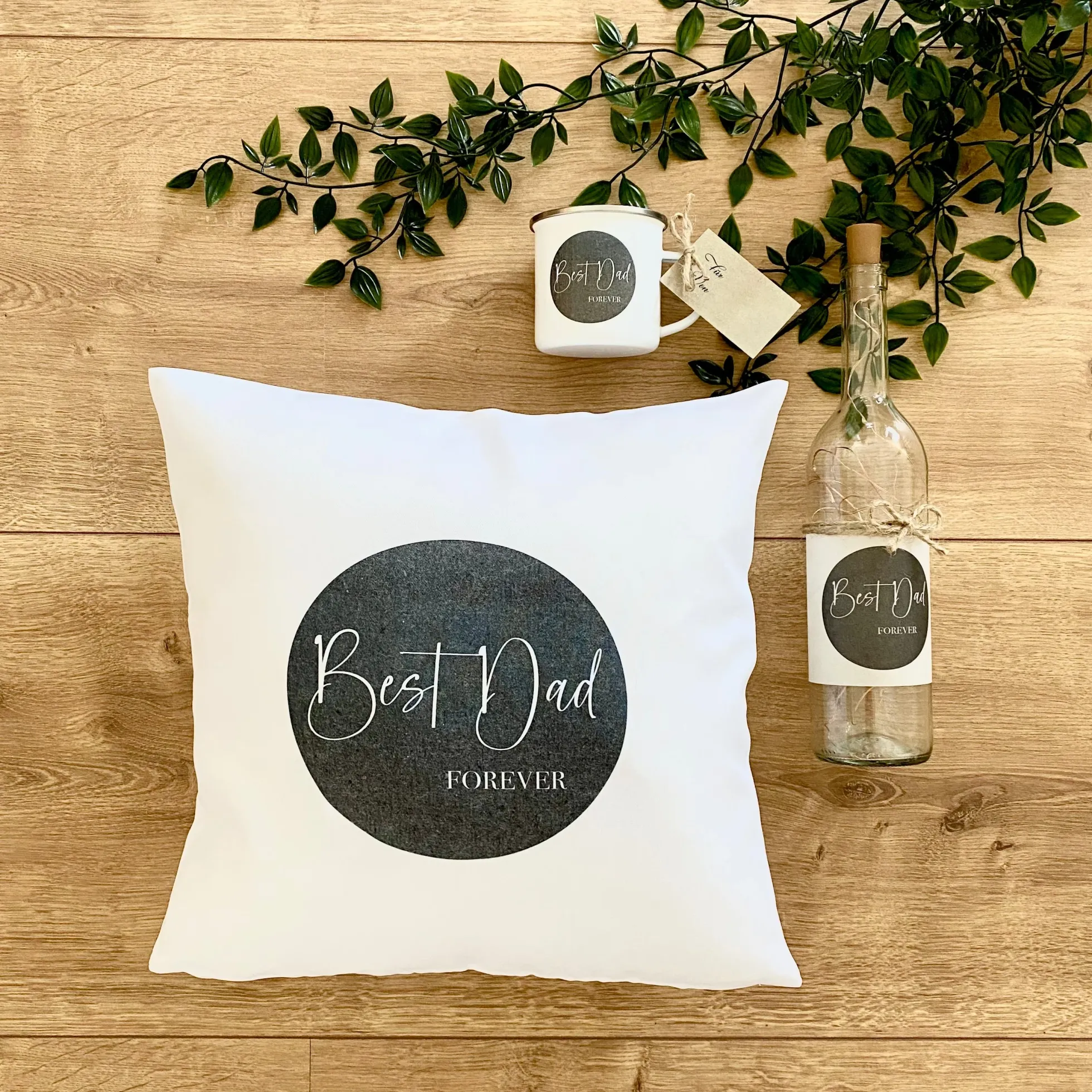 Kissen "Best Dad forever" | Kreative Geschenkidee für coole Väter | Perfektes Geschenk für den Papa | 3 Produktvarianten zur Auswahl