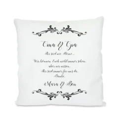 Kissen für die Großeltern "Ihr seid wie Sterne" | Personalisiertes Geschenk für Oma u. Opa | Kissengeschenk mit Spruch und Namen der Enkel