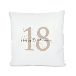 Kissen "Happy Birthday" zum Geburtstag | Originelles Geburtstagsgeschenk | Motivvarianten mit den Zahlen: 18, 20, 30, 40, 50, 60 und 70