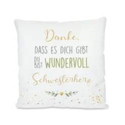 Kissen mit Spruch für die