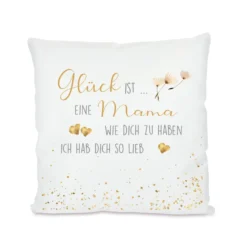 Kissen mit Spruch "Glück ist einen Papa wie dich zu haben" | Persönliches Geschenk für Väter | 7 Motivvarianten zur Auswahl