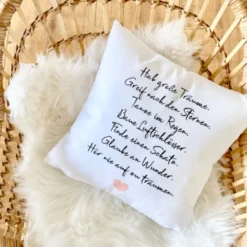 Kissen mit Spruch 