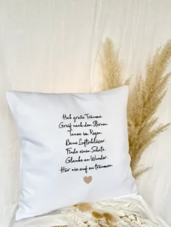Kissen mit Spruch 