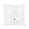 Kissen mit Spruch "Ich will Dich ... Ich liebe Dich" | Kissen für Paare mit Spruch | Originelles Geschenk für Verliebte und Paare