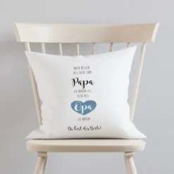 Kissen mit Spruch "Noch besser als dich zum Papa zu haben ist, dich als Opa zu haben" | Originelles Geschenk für coole Großväter