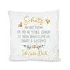 Kissen mit Spruch "Schatz, ich habe versucht..." | Ich liebe Dich Kissen | Originelles Geschenk für Verliebte und Paare