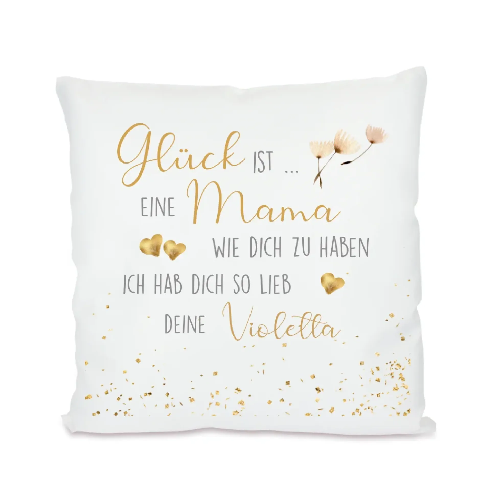 Kissen personalisiert "Glück ist eine Tochter wie dich zu haben" | Persönliches Geschenk für die Tochter | 7 Motivvarianten zur Auswahl