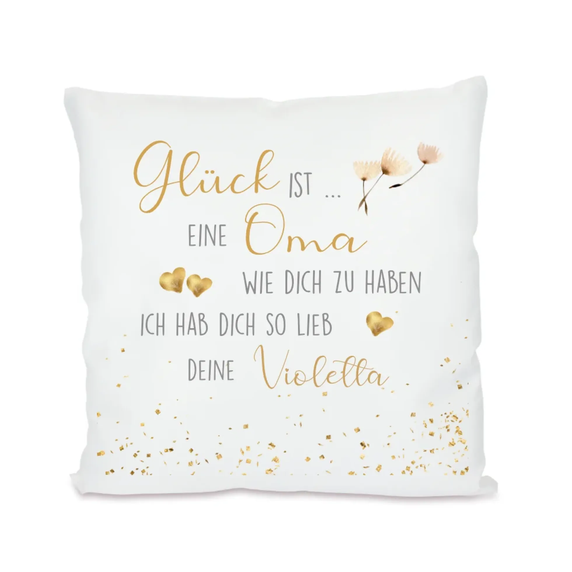 Kissen personalisiert "Glück ist eine Freundin wie dich zu haben" | Persönliches Geschenk für die beste Freundin | 7 Motivvarianten zur Auswahl