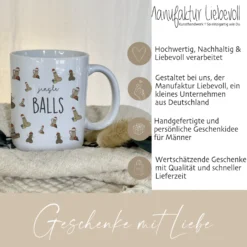Lustige Tasse mit Penismotiv und Spruch 