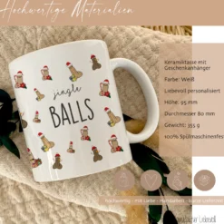 Lustige Tasse mit Penismotiv und Spruch 