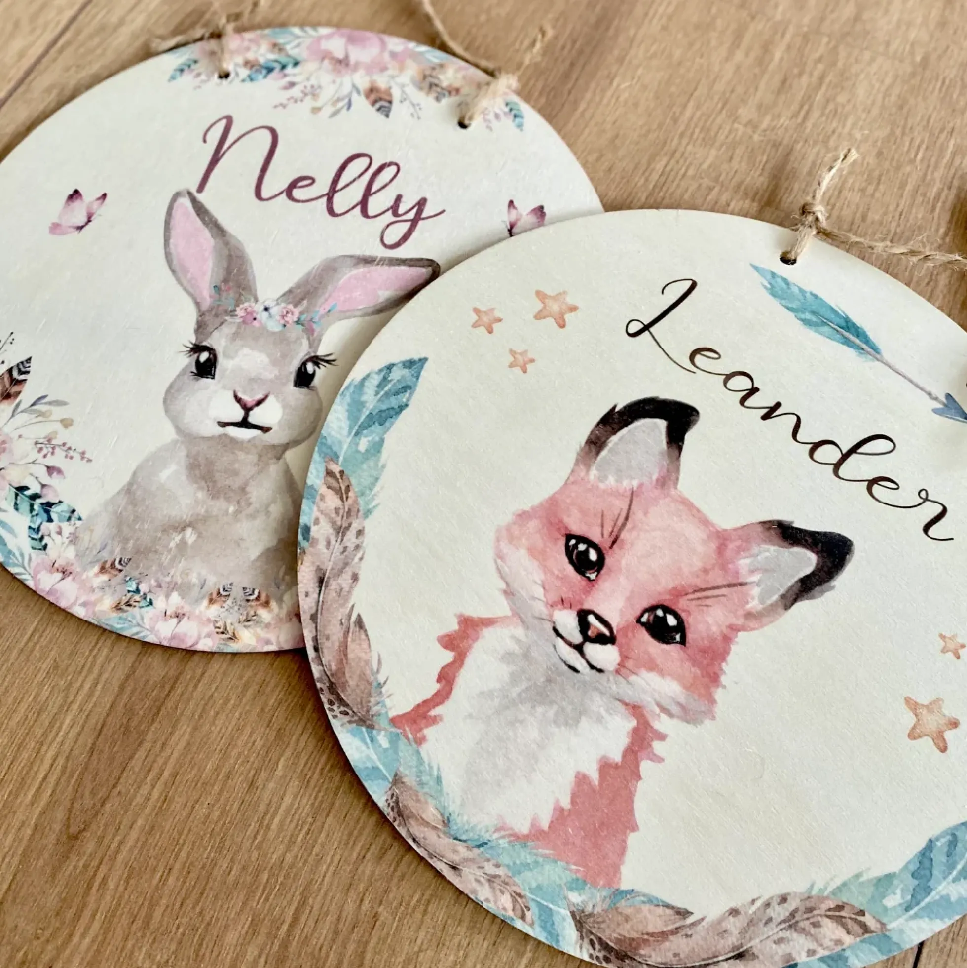 Namensschild "Einhorn" für das Kinderzimmer | Personalisiertes Türschild für Kinder| 11 weitere Motivvarianten als Geschenk zur Auswahl