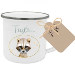 Niedliche Kindertasse mit einem "Schaf" u. dem Namen des Kindes | Originelles Geschenk für Mädchen u. Jungen | 5 Motivvarianten zur Auswahl