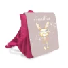 Niedlicher Kinderrucksack für Mädchen mit Namen handgefertigt | Pinker Rucksack mit einem Hasen als Ballerina gekleidet | Nachhaltiges Geschenk für Mädchen im Alter von 2-5 Jahre