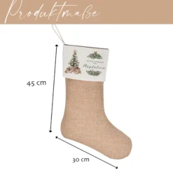 Nikolausstiefel personalisiert Vintage Nikolausstrumpf Erwachsene Weihnachtsstrumpf Name Weihnachtsstiefel Weihnachtsgeschenk