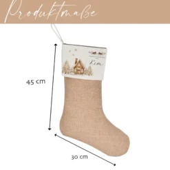 Nikolausstiefel personalisiert Boho Nikolausstrumpf Erwachsene Weihnachtsstrumpf Name Weihnachtsstiefel Weihnachtsgeschenk
