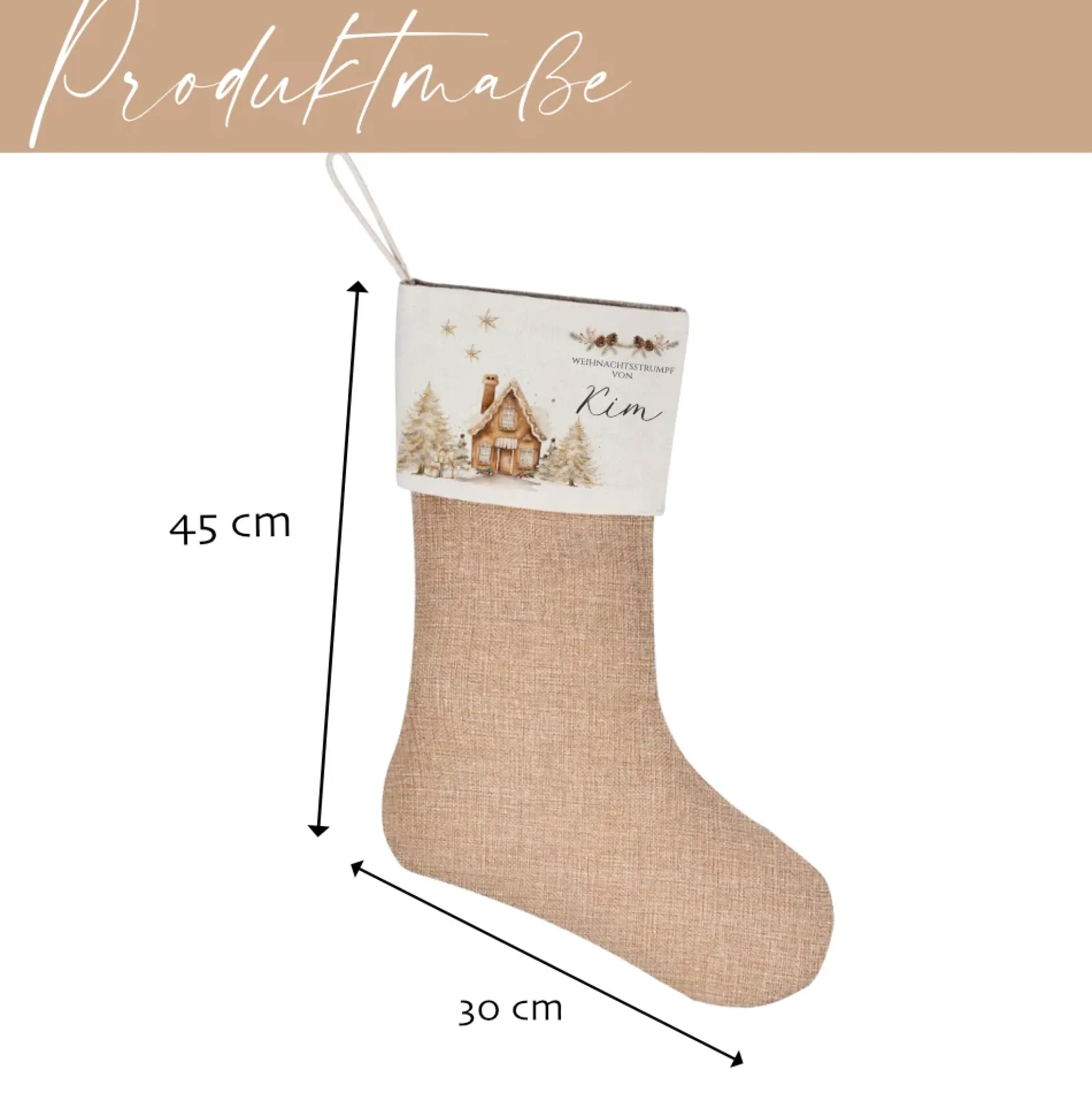 Nikolausstiefel personalisiert Boho Nikolausstrumpf Erwachsene Weihnachtsstrumpf Name Weihnachtsstiefel Weihnachtsgeschenk