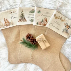 Nikolausstiefel personalisiert Nikolausstrumpf Kinder Erwachsene Weihnachtsstrumpf Name Weihnachtsstiefel Nikolaussocke Weihnachtsgeschenk