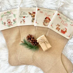 Nikolausstrumpf Nikolausstiefel personalisiert Kinder Weihnachtsstrumpf Name Weihnachtsstiefel Nikolaussocke Mädchen Jungen Weihnachten