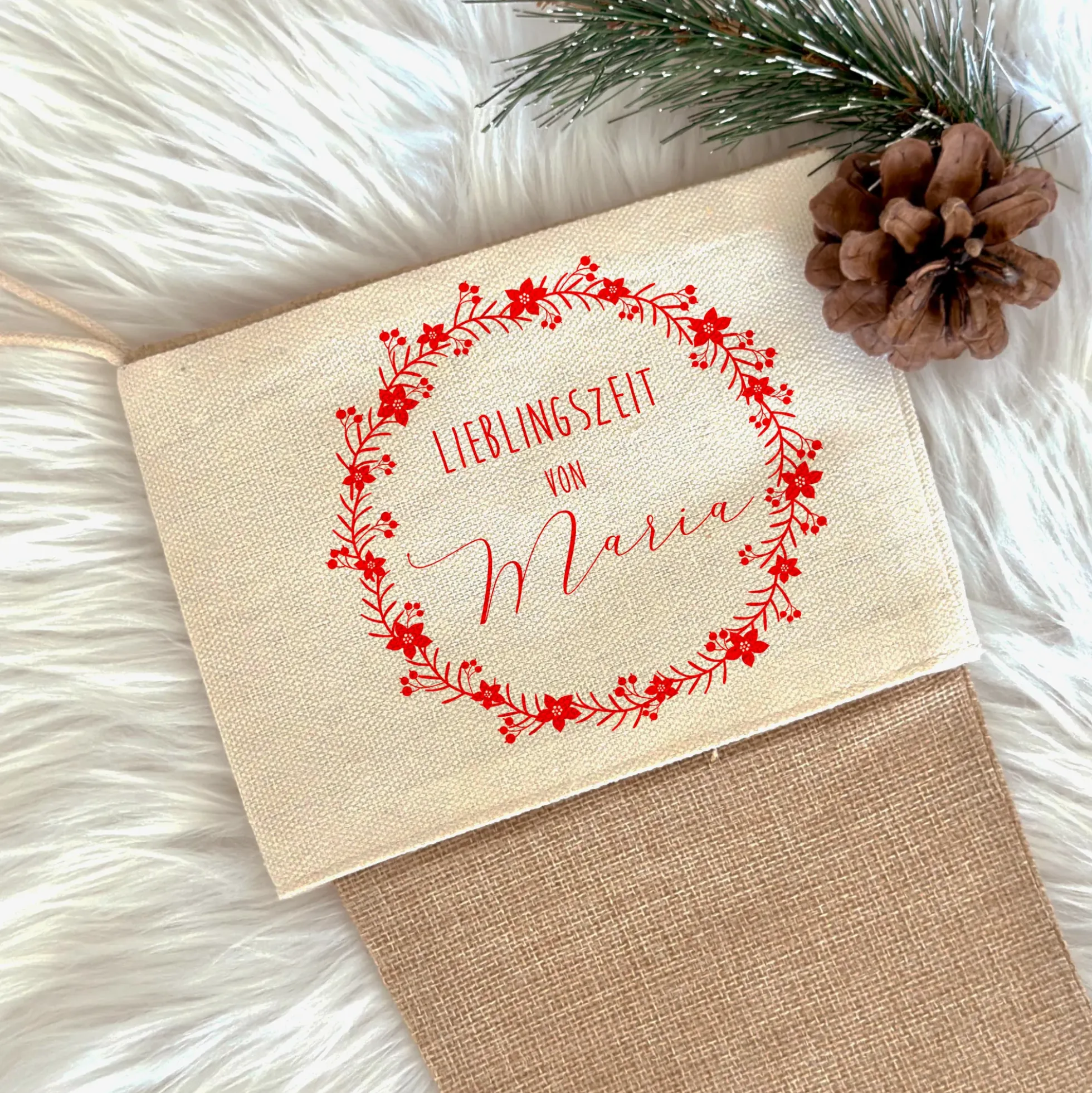 Nikolausstrumpf personalisiert Nikolausstiefel Kinder Erwachsene Weihnachtsstrumpf Name Weihnachtsstiefel Nikolaussocke Weihnachtsgeschenk