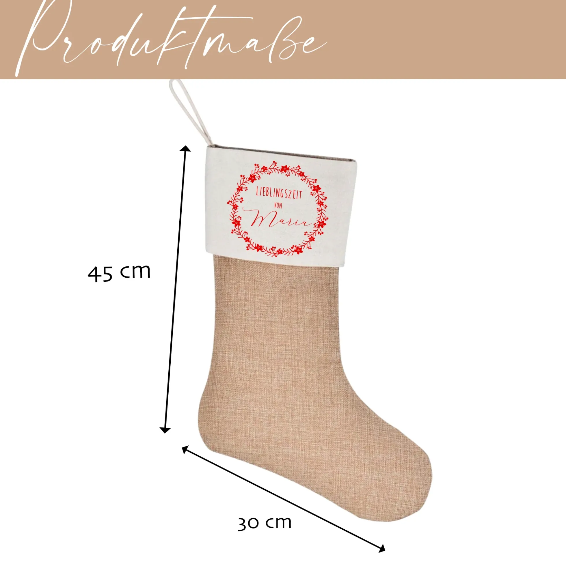 Nikolausstrumpf personalisiert Nikolausstiefel Kinder Erwachsene Weihnachtsstrumpf Name Weihnachtsstiefel Nikolaussocke Weihnachtsgeschenk