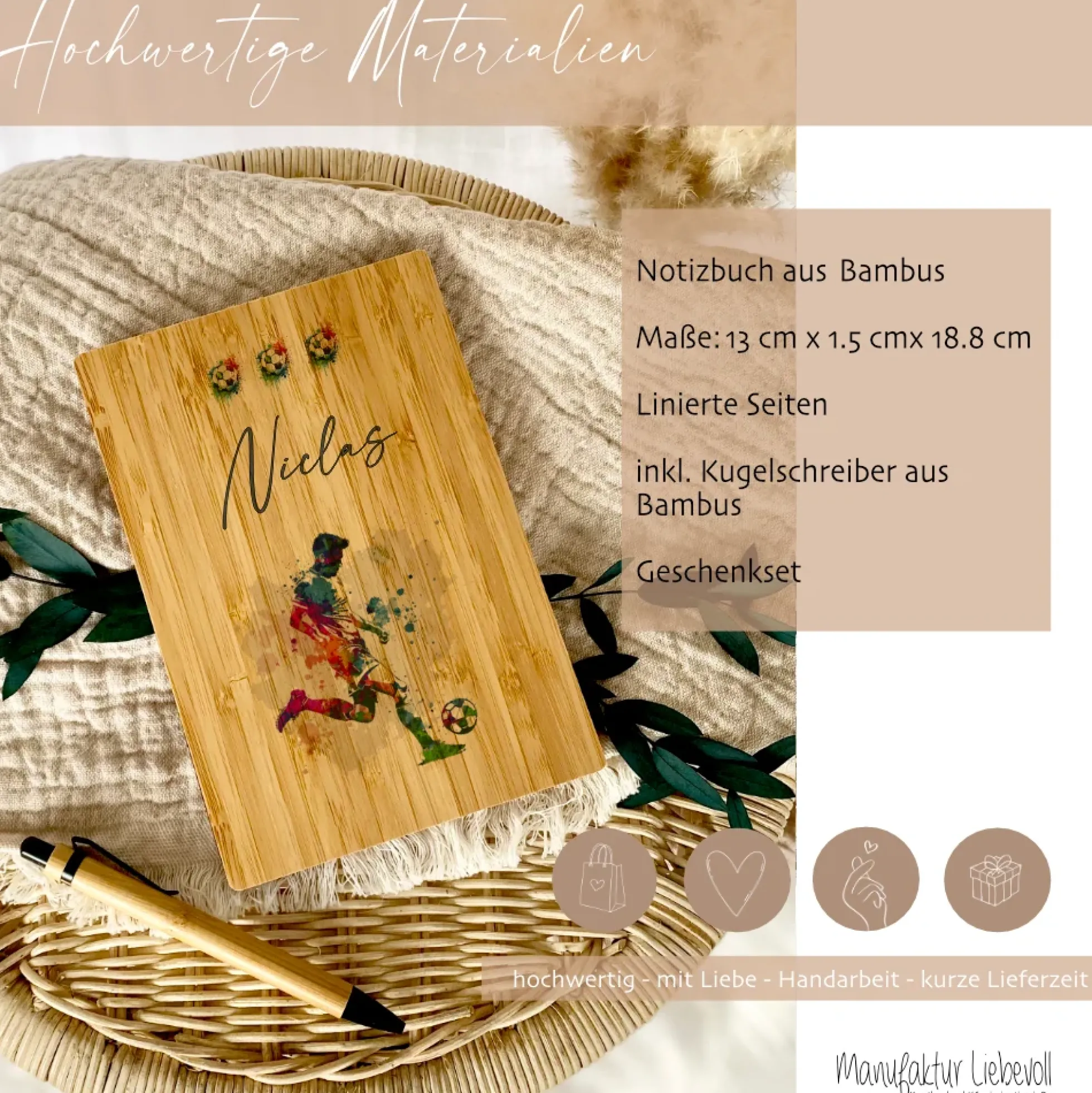 Notizbuch Astronaut mit Namen des Kindes | personalisiertes Tagebuch Schreibheft für Jungen als besonderes Geschenk Geburtstag | 7 Motivvarianten zur Auswahl