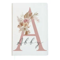 Notizbuch Personalisiert Buchstabe und Name Boho, Tagebuch, Journal, Geschenk