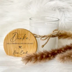 Personalisierte Duftkerze im Glas