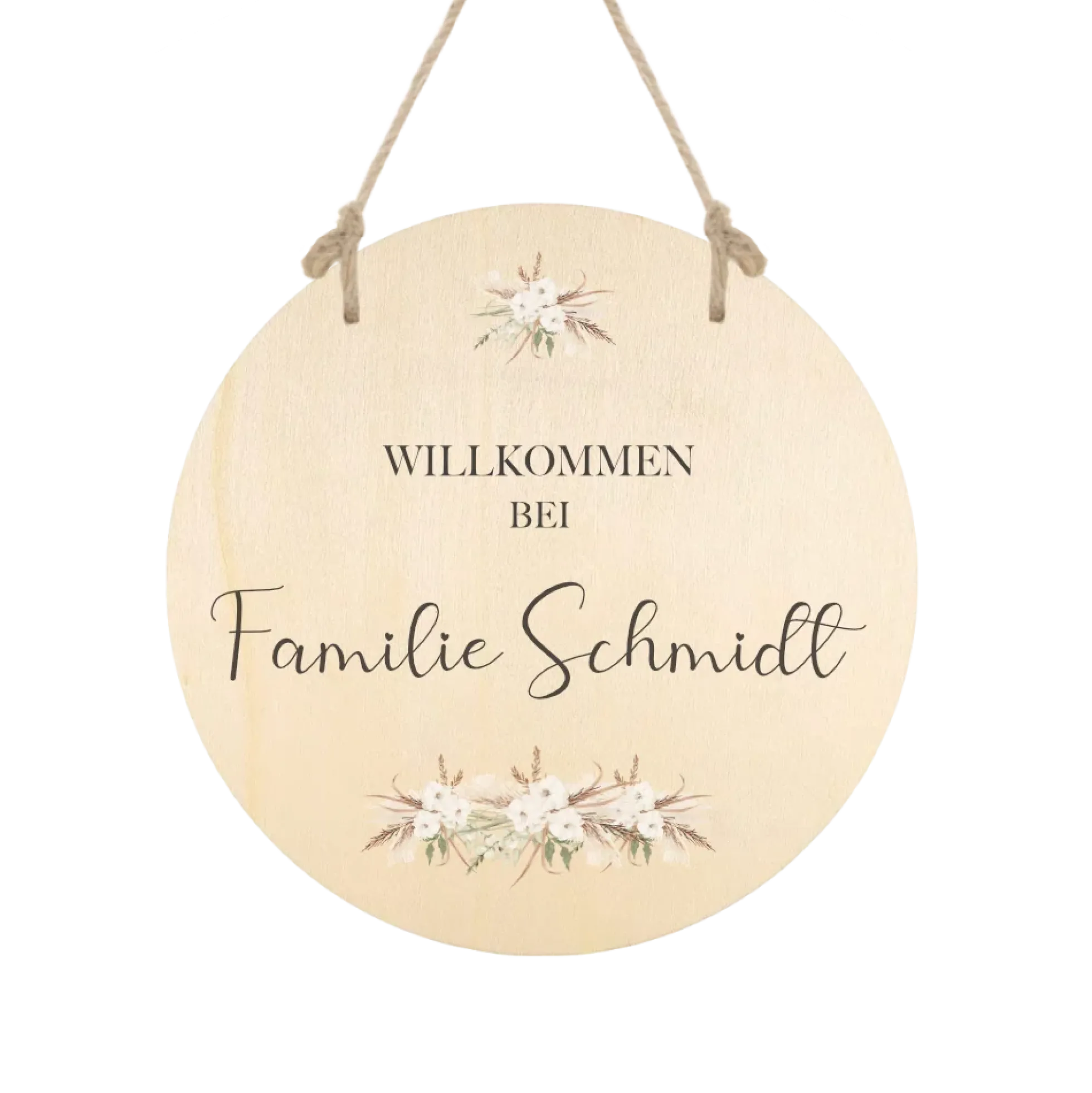 Personalisierte edle Fußmatte mit Familiennamen | Optional als tolles Geschenk Set mit Türschild erhältlich