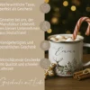 Personalisierte Emaille Tasse Weihnachten mit Namen – Hirsch & Wintermotiv – Geschenkidee Advent & Weihnachtsgeschenk
